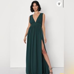 Heavenly Hues Forest Green Maxi